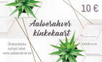 Kinkekaart - Aaloesahver.ee